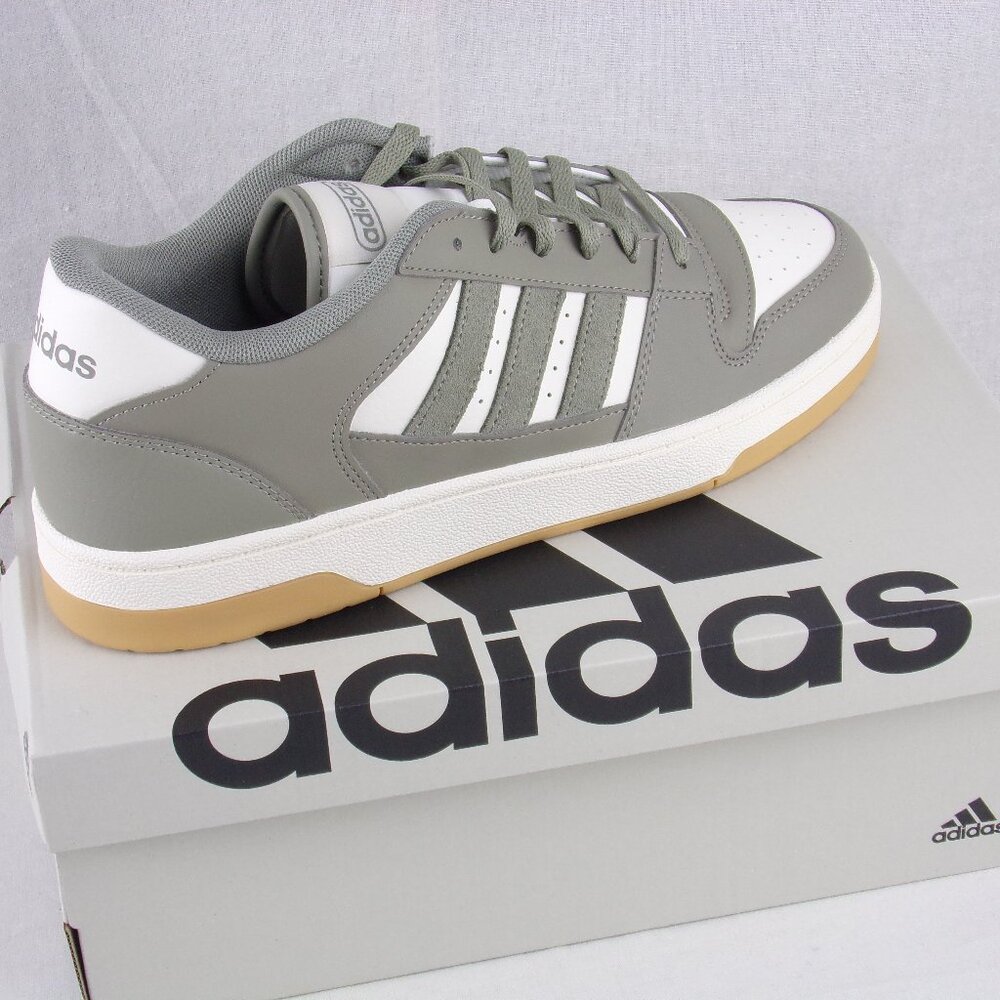 Adidas Break Start Basketball Shoes 11.5 Green Low Top IH7966 Leather